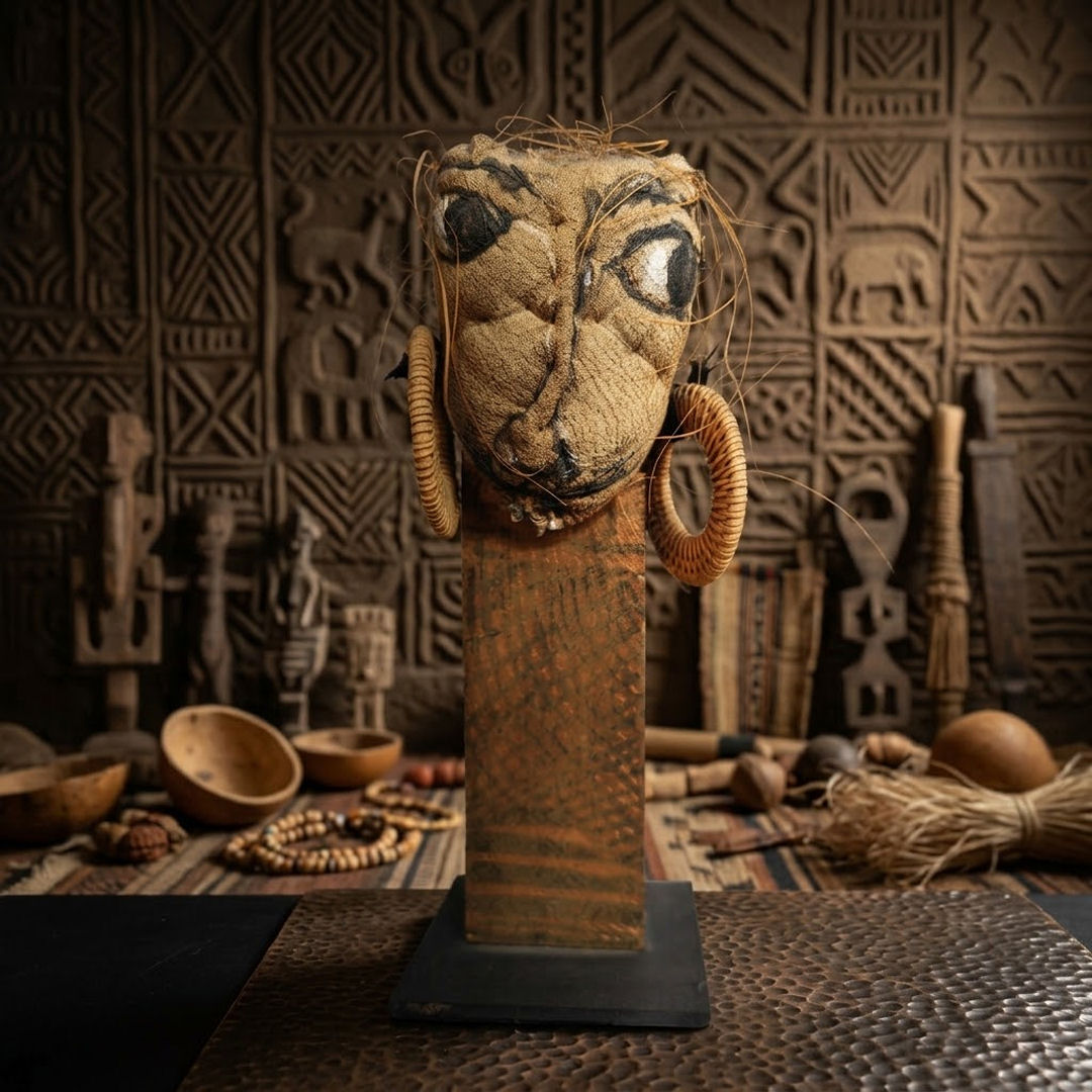 Bustrapo Esencia Africana, figura artesanal de Elena Arbizu